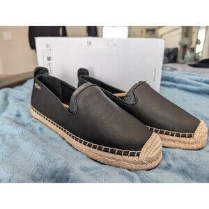 DKNY Mallandra Black Slip-On Espadrille Flats Women's Size 8 NIB MSRP $119